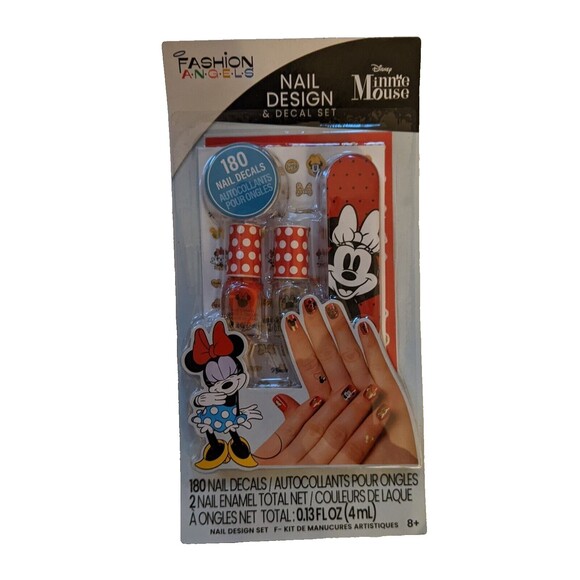 **New** Disney Minnie Mouse Fashion Angels Nail Design and Decal set - Picture 1 of 5